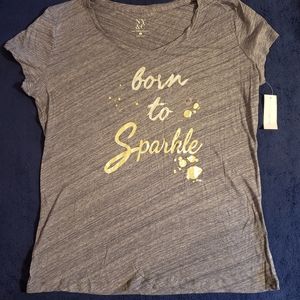 XL NY&CO Blue Graphic Tee